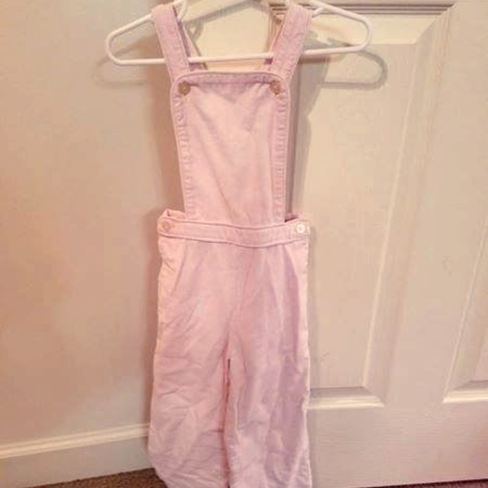 Olive & Juice pink corduroy overalls, size 2